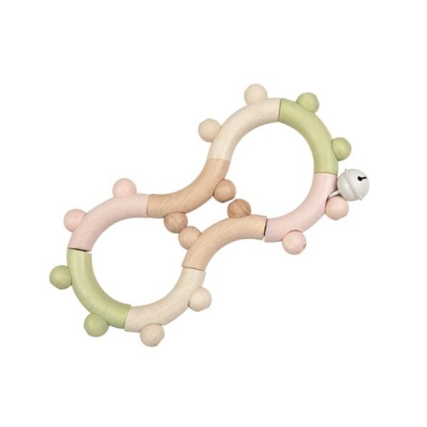 700218, Egmont toys, Rattle 8 Olive/pink