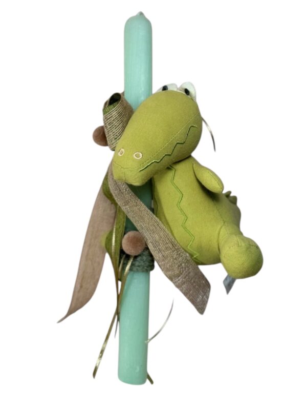 Λαμπάδα υφασμάτινος κροκόδειλος 6 μηνών+