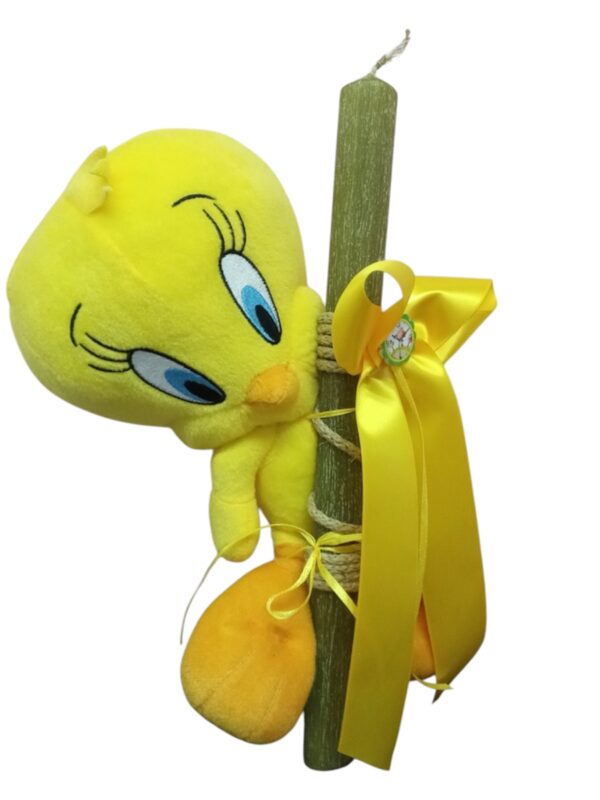 Λαμπάδα Tweety λούτρινος 28 cm.