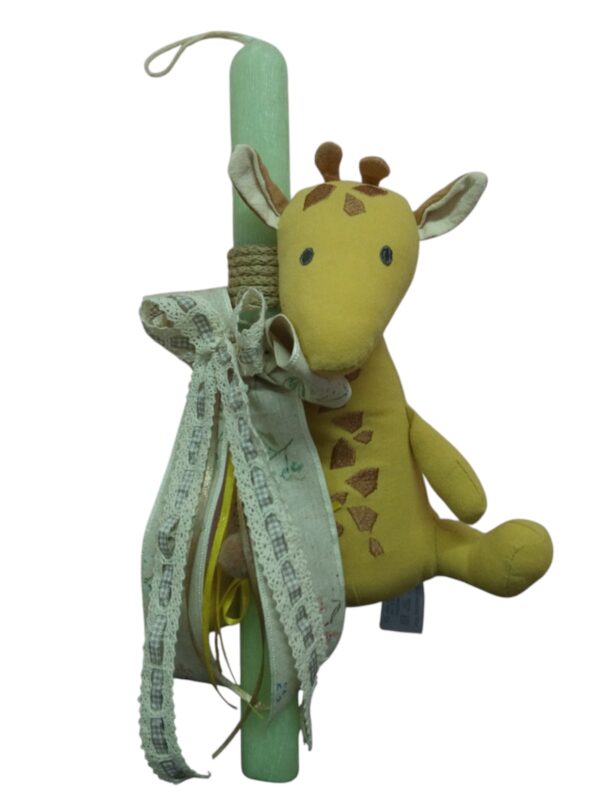 Λαμπάδα υφασμάτινη καλμηλοπάρδαλη 0 μηνών+